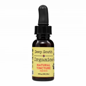 A bottle of natural tincture for the skin.