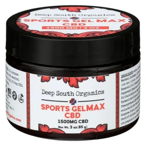 A jar of sports gelmax cbd cream.